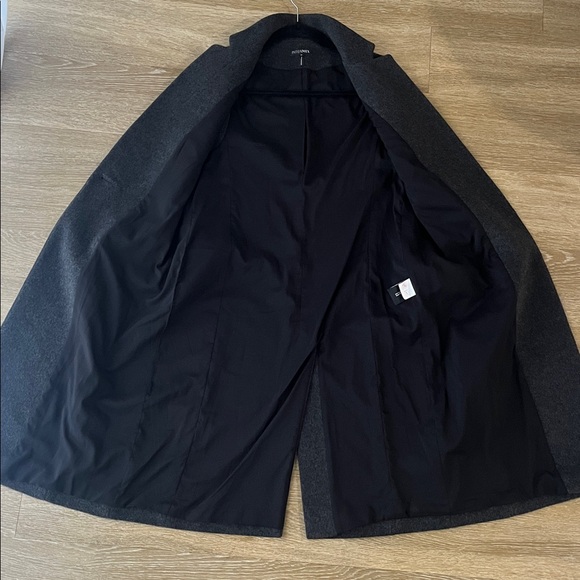 Intermix Wool Cashmere Top Coat Blazer Vest Duster Gray size Medium - Picture 4 of 9